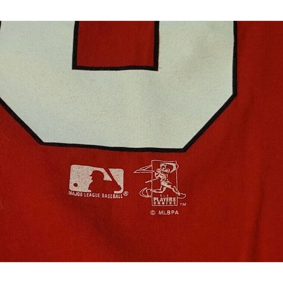 Vintage Mark McGwire #25 St. Louis Cardinals T-Shirt Men’s Large Red Lee Sport - Picture 7 of 9